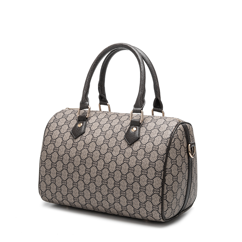 Vintage Print Cosmetic Bag Handheld One Shoulder Crossbody MultipurposeSmall volume and large capacity cylinder
