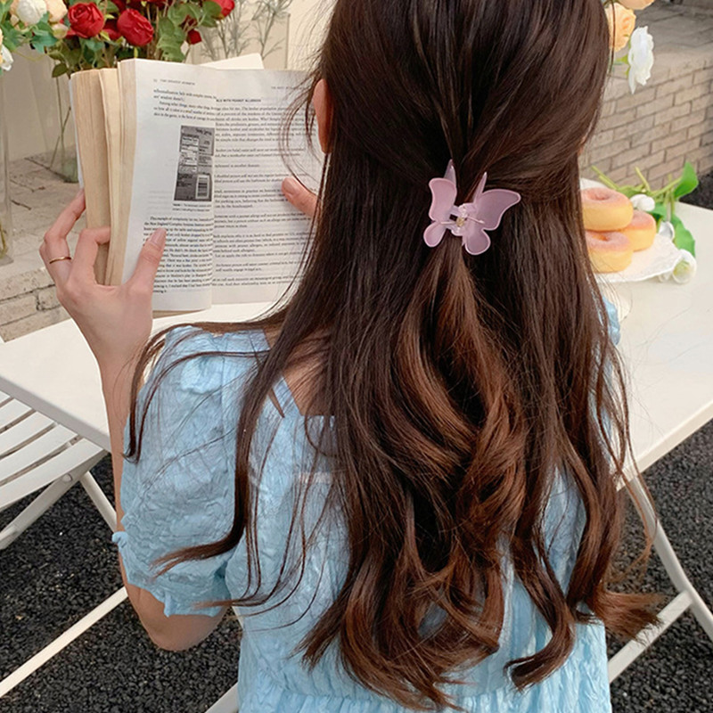 Yamog Women Frosted Mist Face Butterfly Hair Clips Clamp Pure Color Middle Size Plastic Animal Hairpins Girl Lady Alloy Ponytail Scrunchies Hair Claws Ornaments
Yamog Women Frosted Mist Face Butterfly Hair Clips Clamp Pure Color Middle Size Plastic Animal Hairpins Girl Lady Alloy Ponytail Scrunchies Hair Claws Ornaments