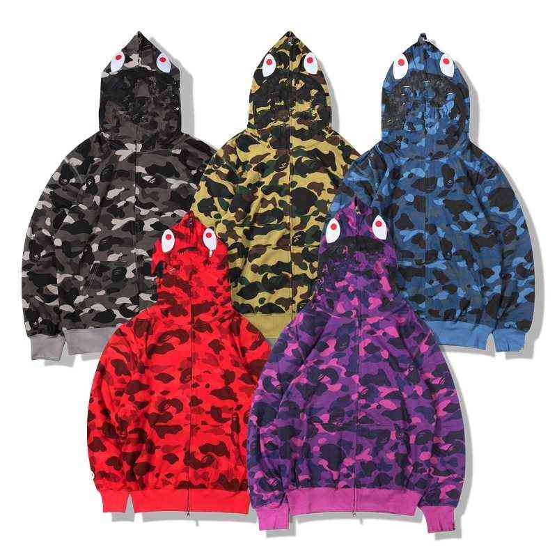 22New est Lover Camo Shark Print Cotton Sweater Hoodies Men' Casual Purple Red Camos Cardigan Hooded Jacket Sizes -3XL QU
22New est Lover Camo Shark Print Cotton Sweater Hoodies Men' Casual Purple Red Camos Cardigan Hooded Jacket Sizes -3XL QU