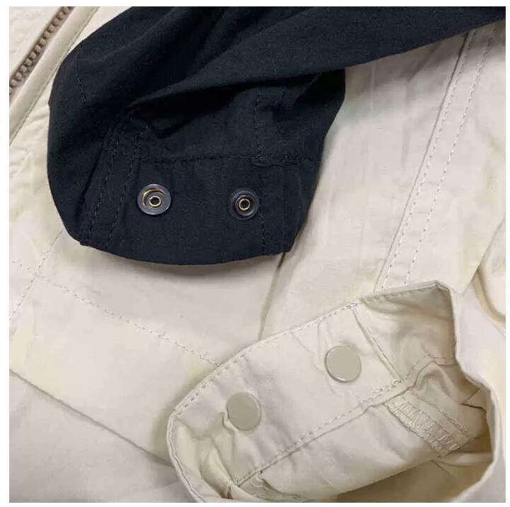 Mens Jacket Lapel Neck windbreaker zipper shirt Ghost shirt coat Metallic Nylon italy style Clothes long sleeve Outerwear