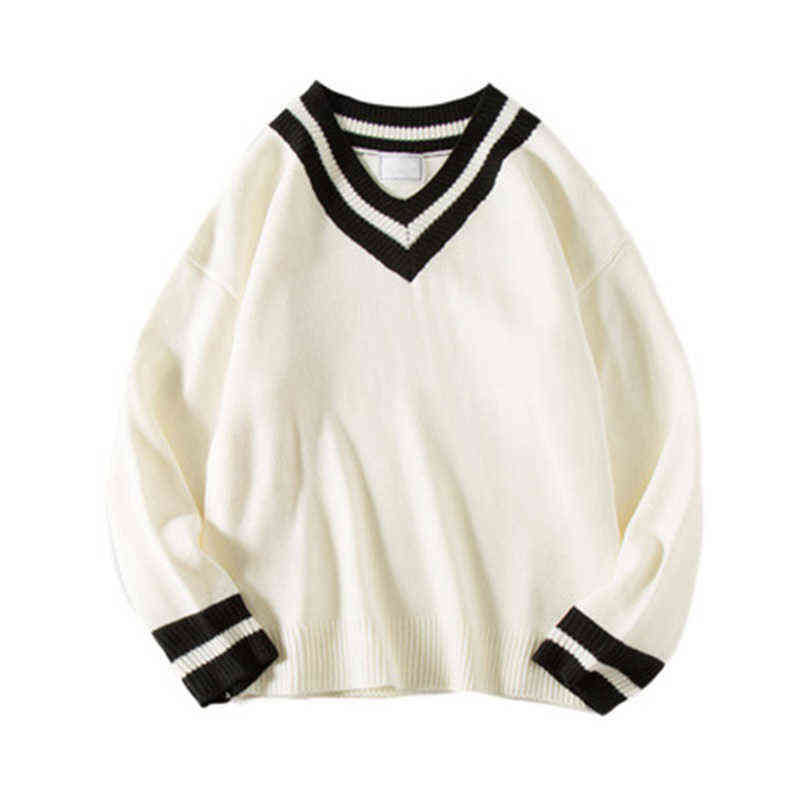 Autumn Winter Men Sweater V Neck Sweaters Sweater Vest Clothing Jumper Men Casual Knitted Sweaters Tops L220725