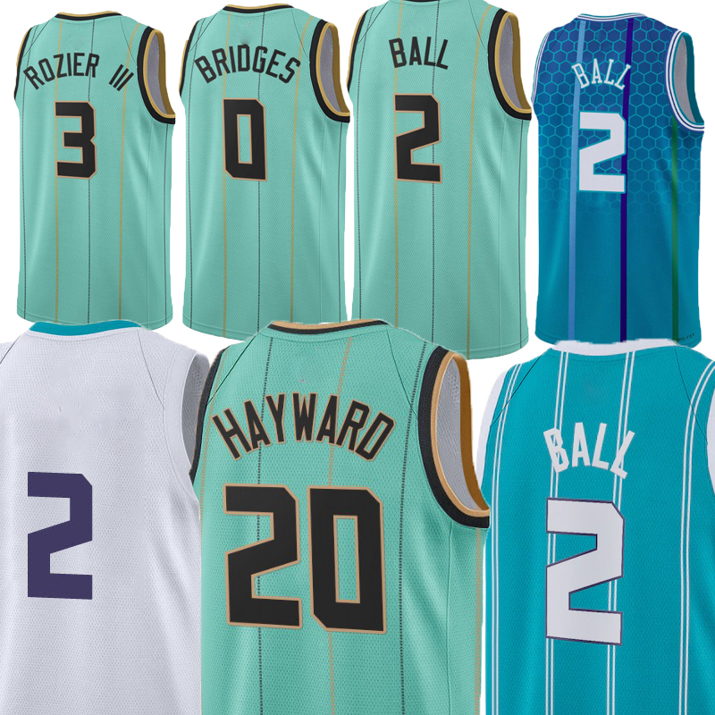 Mens Basketball LaMelo Ball Miles Bridges Mark Williams Brandon Miller Vasilije Micic Tre Mann Leaky Black Grant Williams Seth Curry Bryce McGowens Jersey