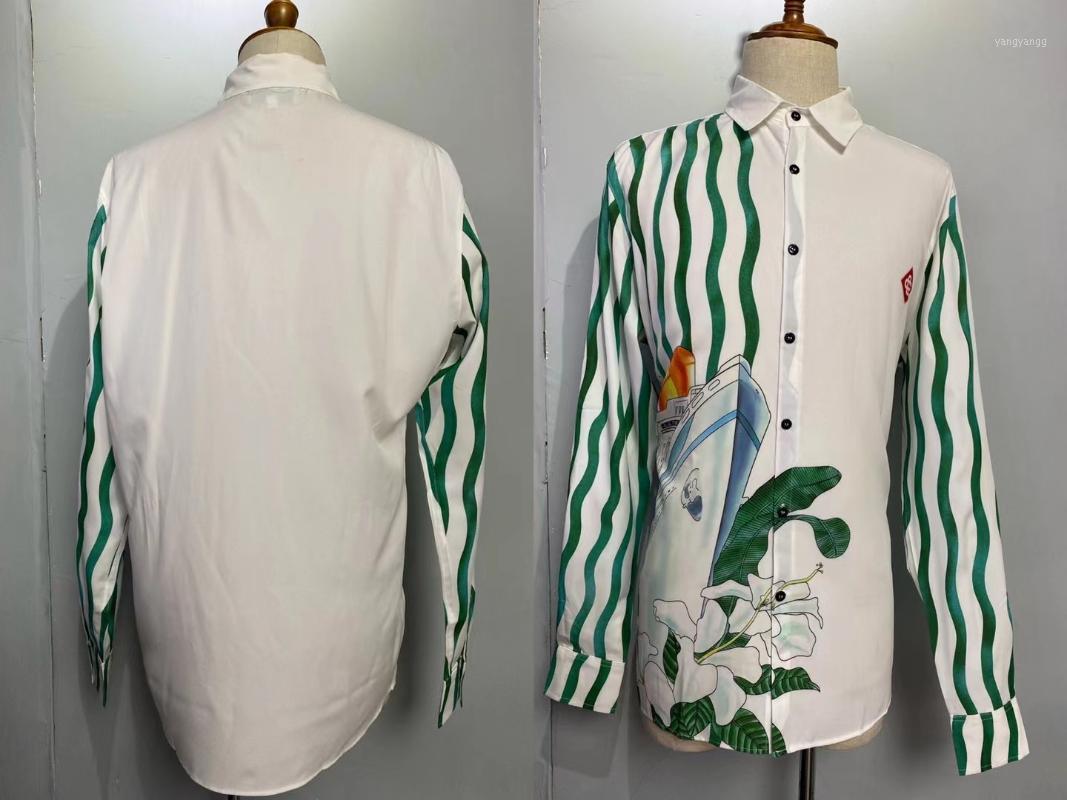 Men's Casual Shirts W1941 Fashion 2022 Runway Luxury European Design Party Style Clothing, White
Men's Casual Shirts W1941 Fashion 2022 Runway Luxury European Design Party Style Clothing, White