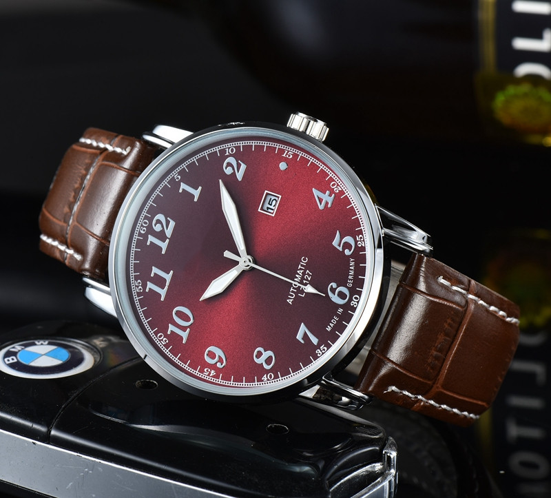 2022 high quality Men Luxury Watches Three stitches series Mens quartz Watch Top brand leather Strap Fashion accessories clock With calendar function
2022 high quality Men Luxury Watches Three stitches series Mens quartz Watch Top brand leather Strap Fashion accessories clock With calendar function