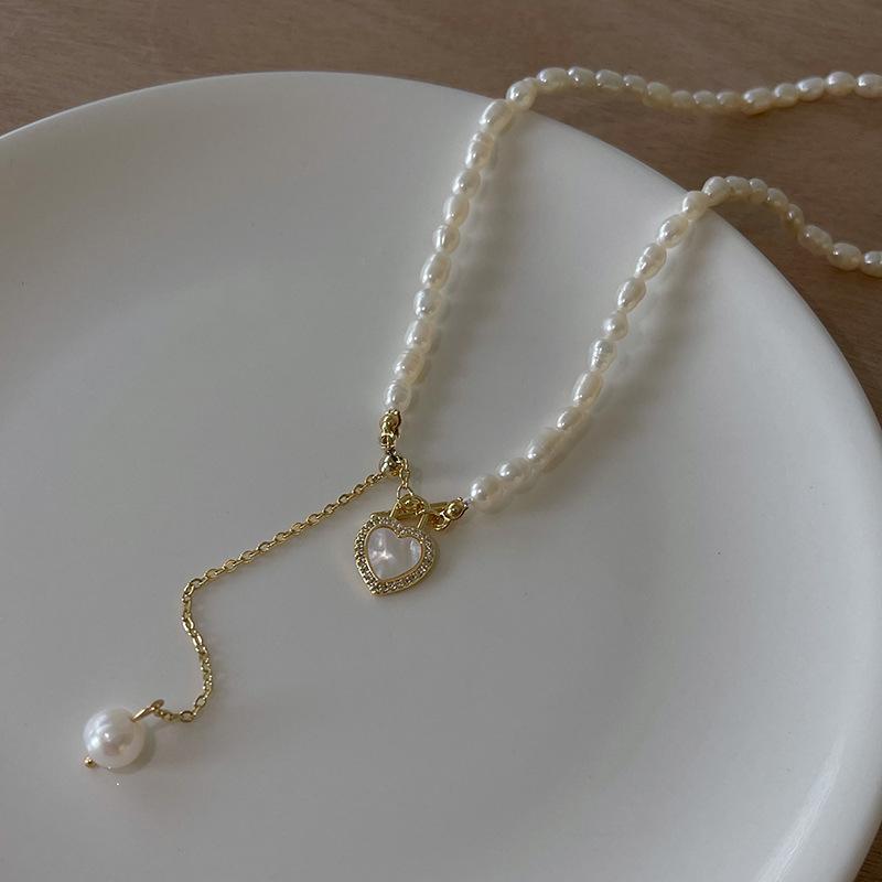 Pendant Necklaces Minar Exquisite White Color Shell Heart Shape Necklace For Women Freshwater Pearl Beads Chain Choker JewelleryPendant
Pendant Necklaces Minar Exquisite White Color Shell Heart Shape Necklace For Women Freshwater Pearl Beads Chain Choker JewelleryPendant
