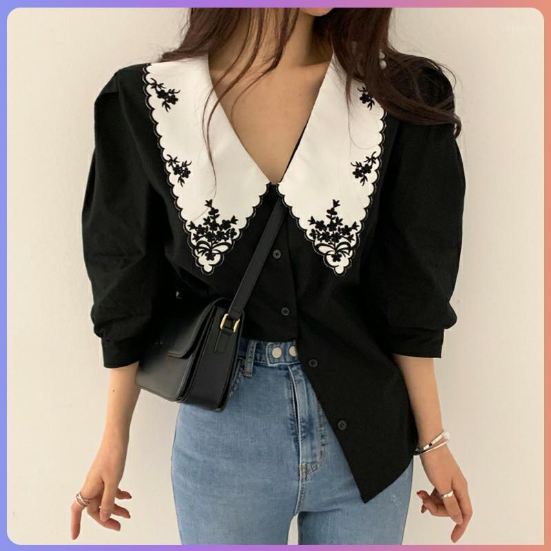 Women's Blouses & Shirts Elegant White Black Floral Embroidery Women Vintage Blusas Mujer De Moda 2022 Korean Chic Puff Sleeve Blouse Clothe
Women's Blouses & Shirts Elegant White Black Floral Embroidery Women Vintage Blusas Mujer De Moda 2022 Korean Chic Puff Sleeve Blouse Clothe
