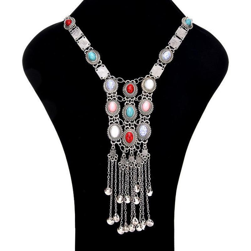 Pendant Necklaces Bohemian Long Necklace Colorful Stones Multi-layered Tassel For Women Jewelry & Pendants Colar CF1Pendant
Pendant Necklaces Bohemian Long Necklace Colorful Stones Multi-layered Tassel For Women Jewelry & Pendants Colar CF1Pendant