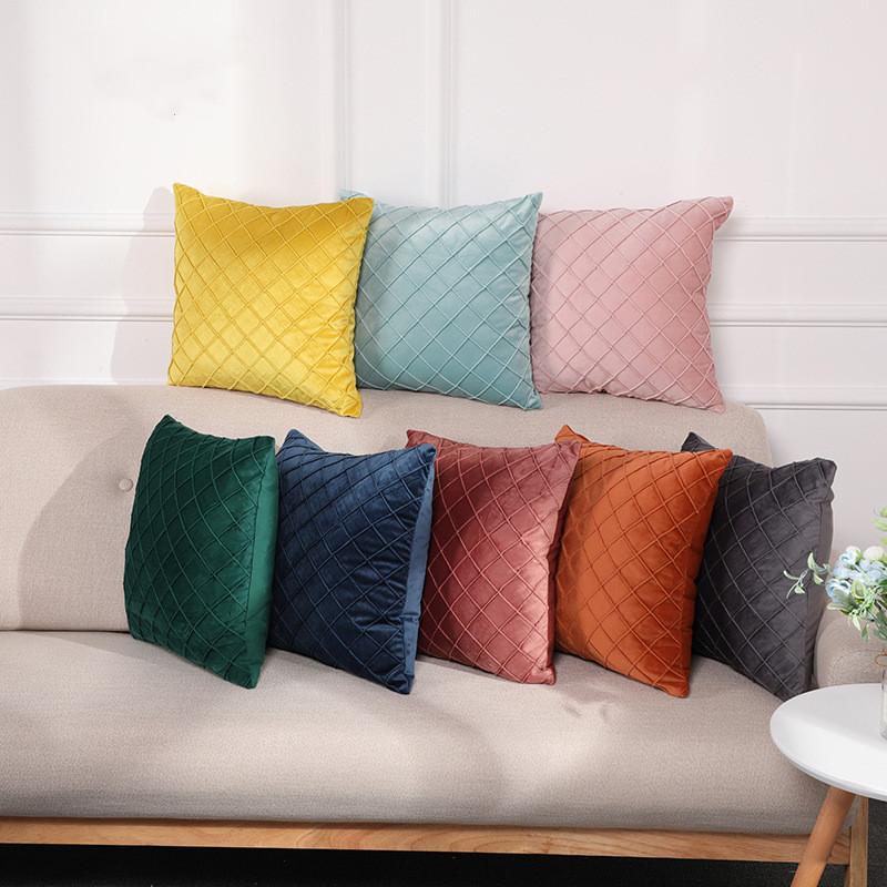 Cushion/Decorative Pillow 2 Pcs Velvet Solid Color Bedside Cushion Covers, Home Diamond Lattice Sofa Pillowcase, Yellow
Cushion/Decorative Pillow 2 Pcs Velvet Solid Color Bedside Cushion Covers, Home Diamond Lattice Sofa Pillowcase, Yellow