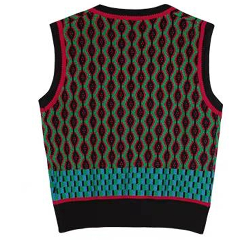 Vintage Autumn Vest Women Winter V Neck Fashion Knit Tank Tops Female Casual Loose Sleeveless jacket For 220325