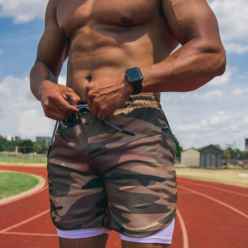 Men's Shorts Men Summer Workout Double Layer Legging Short Two In One Quick-drying Running Sports Training Pants, White 
Men's Shorts Men Summer Workout Double Layer Legging Short Two In One Quick-drying Running Sports Training Pants, White
