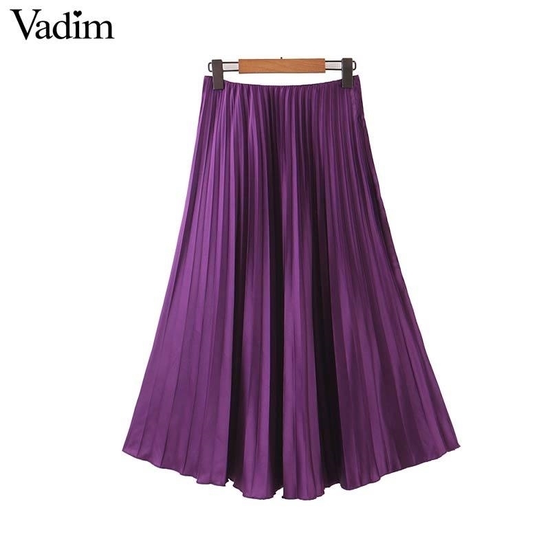 women elegant purple pleated skirt elastic waist basic solid midi skirts female casual mid calf skirts mujer BA888 Y200326, As picture
women elegant purple pleated skirt elastic waist basic solid midi skirts female casual mid calf skirts mujer BA888 Y200326, As picture