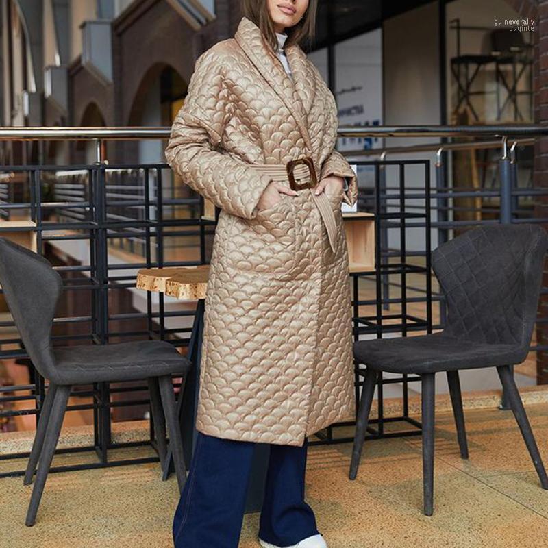 Women's Down & Parkas Novalya Turn Collar Women Fashion Solid Tie Belt Waist Coats Elegant Long Thin Cotton Jackets Female Ladies Guin22, As picture
Women's Down & Parkas Novalya Turn Collar Women Fashion Solid Tie Belt Waist Coats Elegant Long Thin Cotton Jackets Female Ladies Guin22, As picture