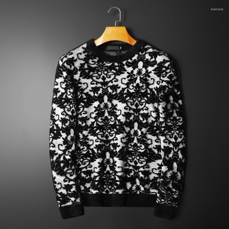 Men's Sweaters Luxury Men Knitting Autumn Winter Mixed Colors Wool Blends Sweater Fashion Slim Fit Jacquard Pullover Tops MaleMen's Mari22, Black
Men's Sweaters Luxury Men Knitting Autumn Winter Mixed Colors Wool Blends Sweater Fashion Slim Fit Jacquard Pullover Tops MaleMen's Mari22, Black
