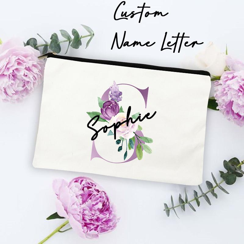 Cosmetic Bags & Cases Personalized Custom Name Makeup Bag Bridesmaid Gift Bachelorette Party Favors Bridal Shower Proposal Pouch, -tbwh-d
Cosmetic Bags & Cases Personalized Custom Name Makeup Bag Bridesmaid Gift Bachelorette Party Favors Bridal Shower Proposal Pouch, -tbwh-d