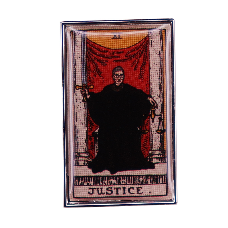 RBG Justice Tarot Enamel Pin Ruth Bader Ginsburg Brooch Court Feminism Badge Fashion Jewelry Decor, As picture
RBG Justice Tarot Enamel Pin Ruth Bader Ginsburg Brooch Court Feminism Badge Fashion Jewelry Decor, As picture