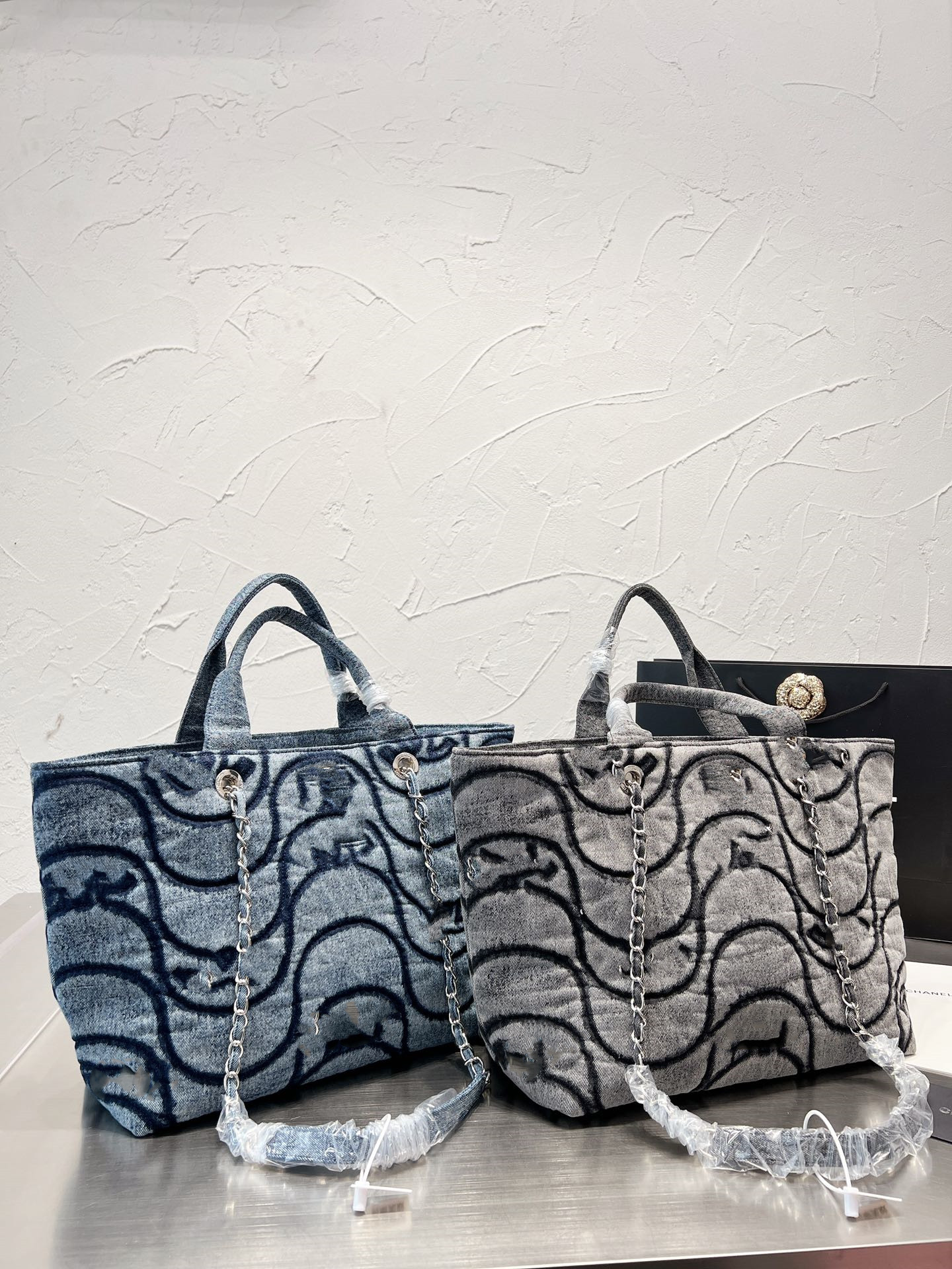 Denim beach bag designer luxury 5A high-end quality women's shoulder bag cross-body under the banquet coin purse dish basket, Customize
Denim beach bag designer luxury 5A high-end quality women's shoulder bag cross-body under the banquet coin purse dish basket, Customize