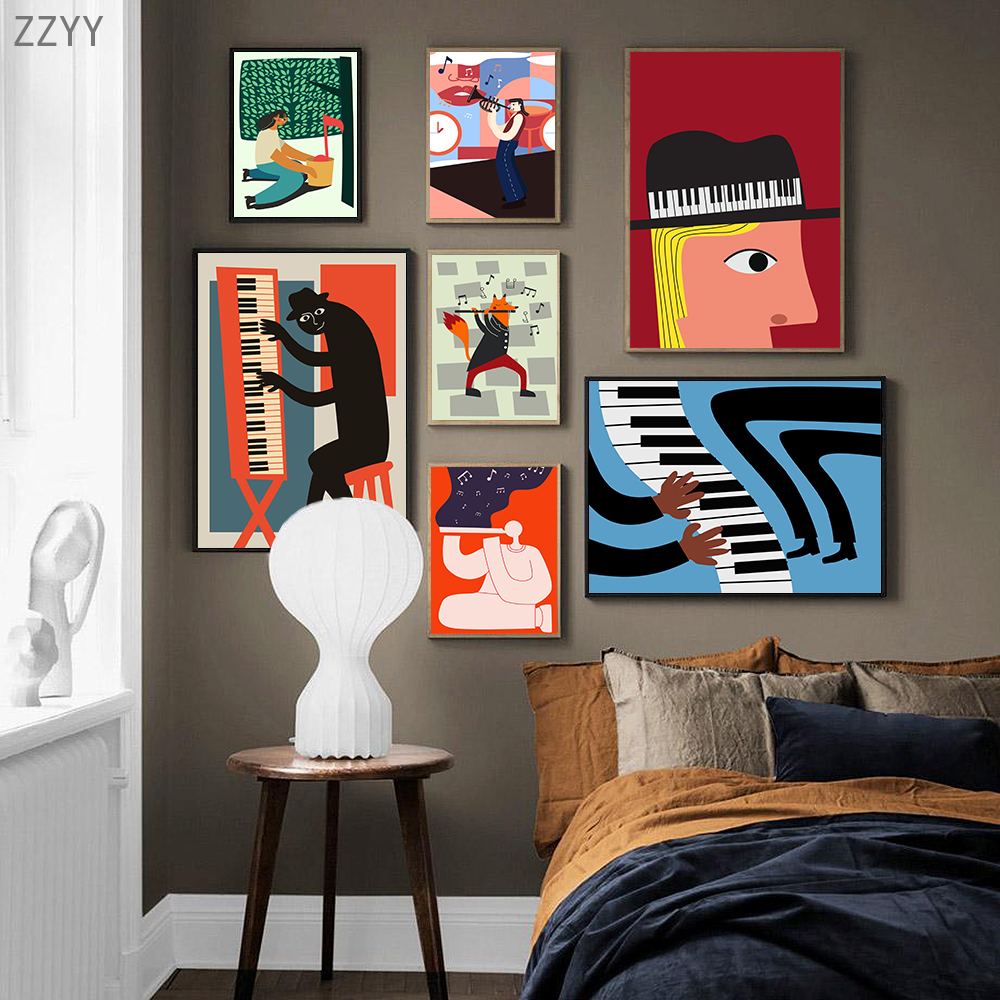 Music Abstract Piano Playing Canvas Poster Enjoy Accordion Trumpet Flute Print Painting Retro Funny Art Wall Pictures Home Decor
Music Abstract Piano Playing Canvas Poster Enjoy Accordion Trumpet Flute Print Painting Retro Funny Art Wall Pictures Home Decor