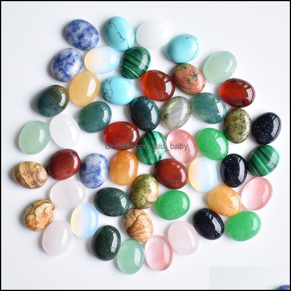 Stone Loose Beads Jewelry Natural 8X10Mm Oval Opal Rose Quartz Tigers Eye Turquoise Cabochons Flat Back For Necklace Ring Earrrings Drop Del
Stone Loose Beads Jewelry Natural 8X10Mm Oval Opal Rose Quartz Tigers Eye Turquoise Cabochons Flat Back For Necklace Ring Earrrings Drop Del
