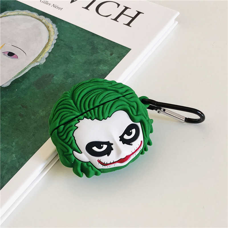 3D Horror Evil Joker Headphone Cases For Apple Airpods 1 2 Pro CASE Silicone Protection Wireless Bluetooth Headset Earphone Cover
3D Horror Evil Joker Headphone Cases For Apple Airpods 1 2 Pro CASE Silicone Protection Wireless Bluetooth Headset Earphone Cover