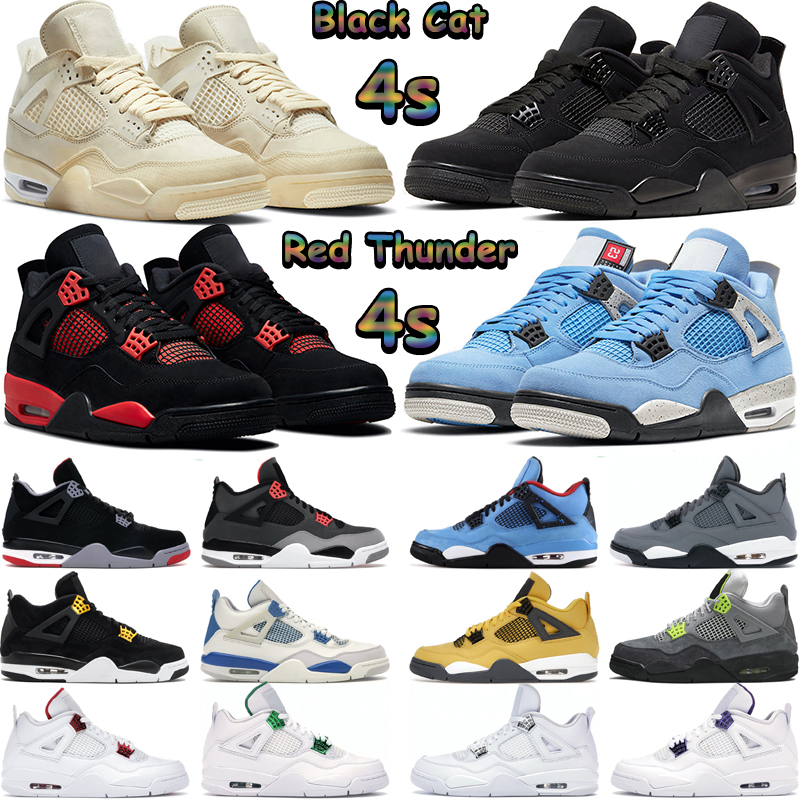Men Basketball Shoes 4 4s Jumpman Military Black Cat Red Thunder University Blue White Oreo Sali Bred Infrared Cactus Jack Mens Women Trainers Sports Sneakers 36-47
Men Basketball Shoes 4 4s Jumpman Military Black Cat Red Thunder University Blue White Oreo Sali Bred Infrared Cactus Jack Mens Women Trainers Sports Sneakers 36-47