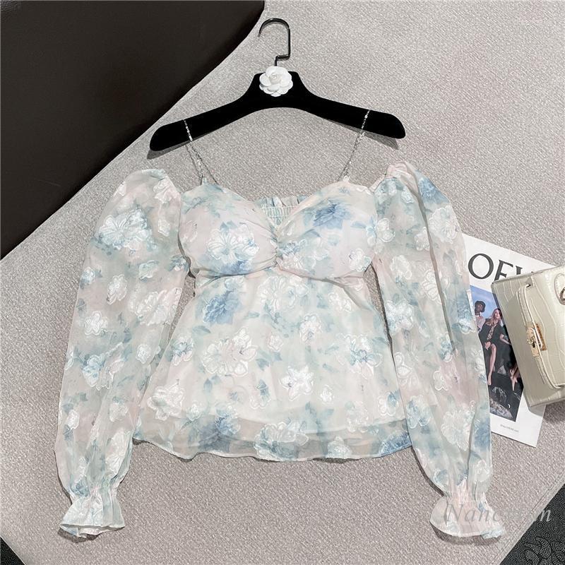 Women' Blouses & Shirts Chain Strap Sexy Off-Shoulder Printed Chiffon Shirt Women 2022 Summer Chic Lady Tops Slim Fit FemmeWomen' Chee22, Picture color
Women' Blouses & Shirts Chain Strap Sexy Off-Shoulder Printed Chiffon Shirt Women 2022 Summer Chic Lady Tops Slim Fit FemmeWomen' Chee22, Picture color