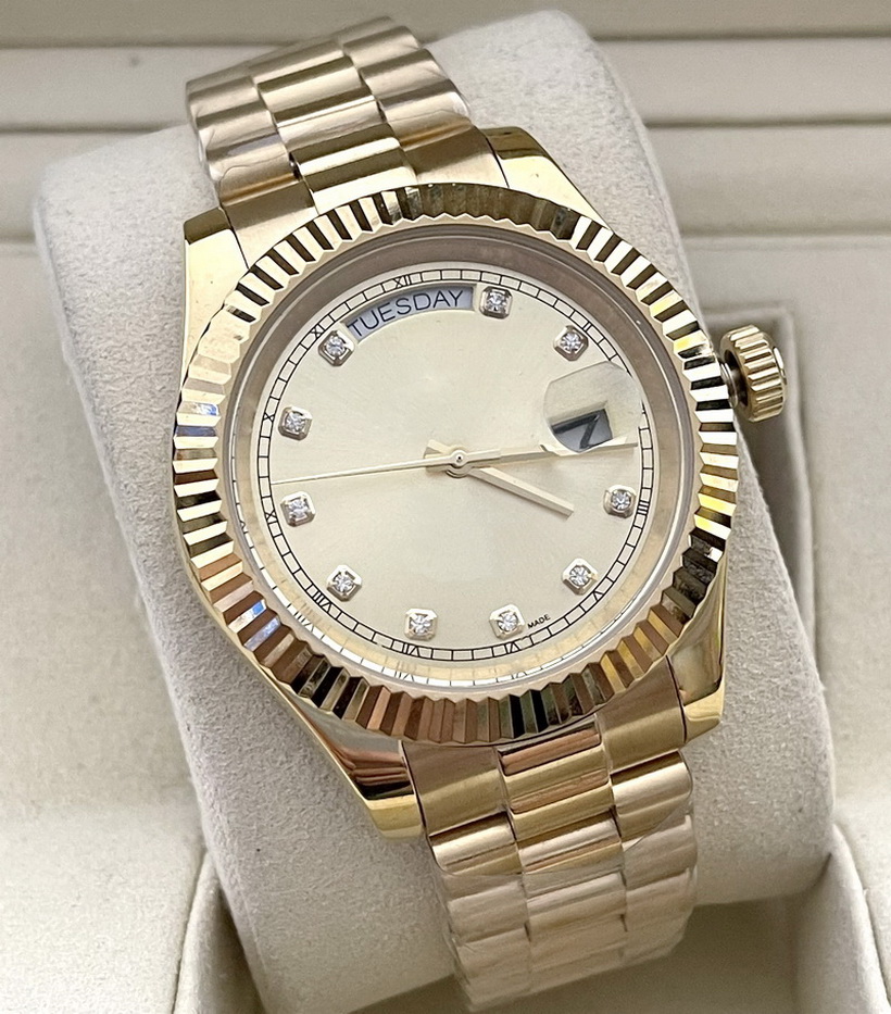 Mens Watches Diamond Datejust 41mm Gold Day Date Watch Waterproof Luminous Automatic Mechanical Stainless Calendar Wristwatches, Exrea shipping fees only
Mens Watches Diamond Datejust 41mm Gold Day Date Watch Waterproof Luminous Automatic Mechanical Stainless Calendar Wristwatches, Exrea shipping fees only
