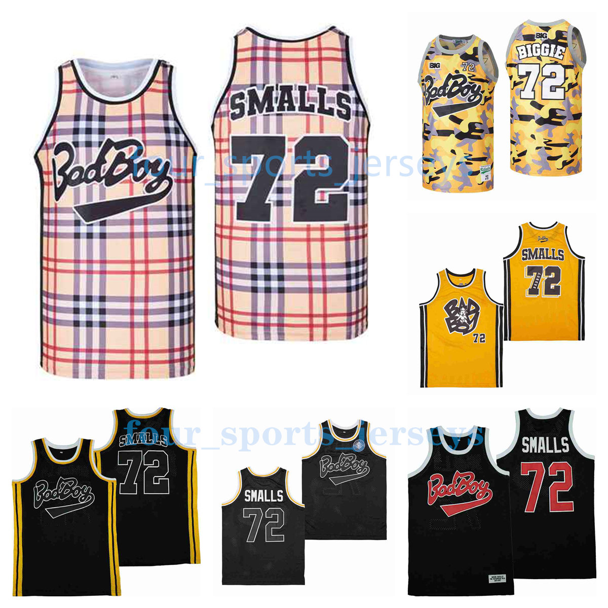 Movie Basketball Jerseys 72 Biggie Bad Boy Camo Biggie Smalls Men Size S--XXL, As picture
Movie Basketball Jerseys 72 Biggie Bad Boy Camo Biggie Smalls Men Size S--XXL, As picture