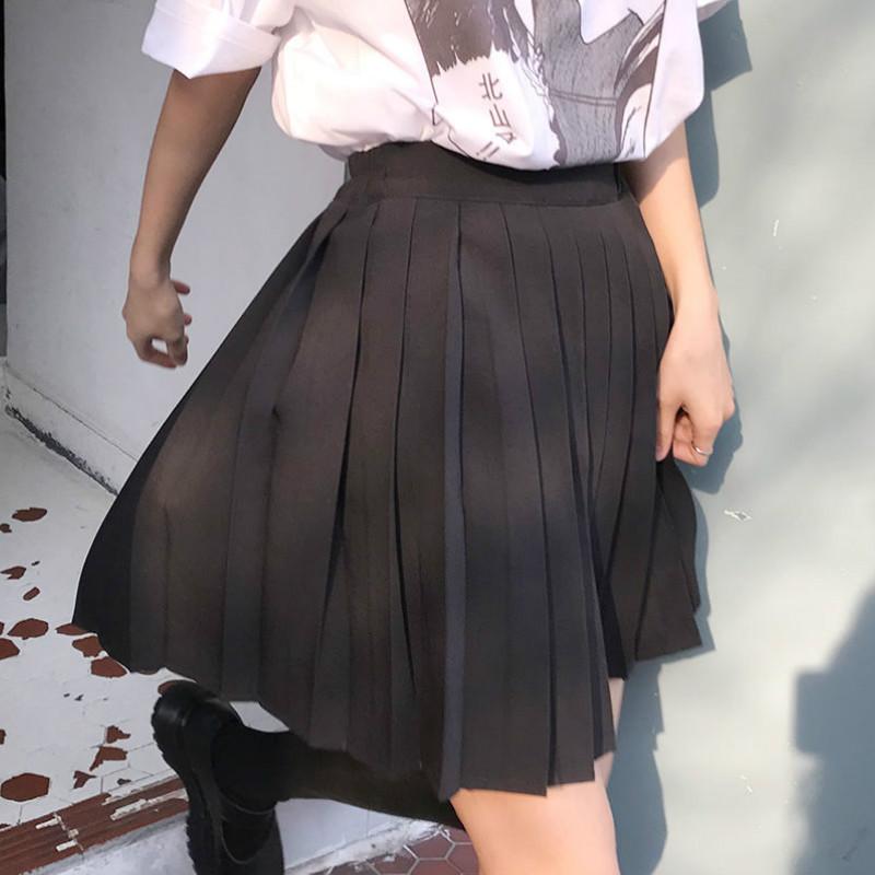 Skirts Women Pleated High Waist Plus Size Solid Casual Streetwear All-match Korean Style Trendy Novelty Daily Womens Comfortable, Black
Skirts Women Pleated High Waist Plus Size Solid Casual Streetwear All-match Korean Style Trendy Novelty Daily Womens Comfortable, Black