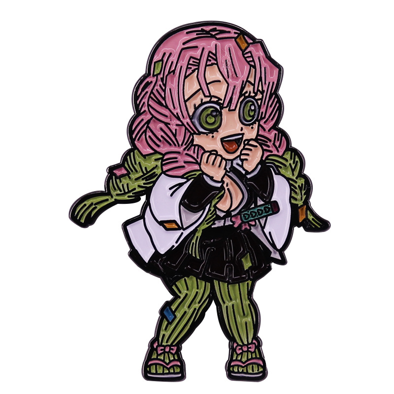 Anime Cartoon Demon Slayer Enamel Brooch Love Hashira Kanroji Mitsuri Jacket Lapel Pins Metal Badges Jewelry Accessories, As picture
Anime Cartoon Demon Slayer Enamel Brooch Love Hashira Kanroji Mitsuri Jacket Lapel Pins Metal Badges Jewelry Accessories, As picture