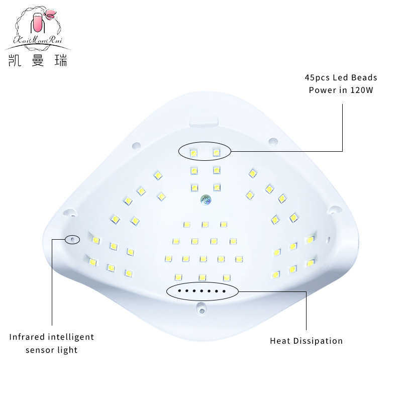 150w Nail Lamp Quick Drying 150W Nagelmachine Phototherapy Machine No Black Hand Nail Lamp Nail Dryer Wholesale