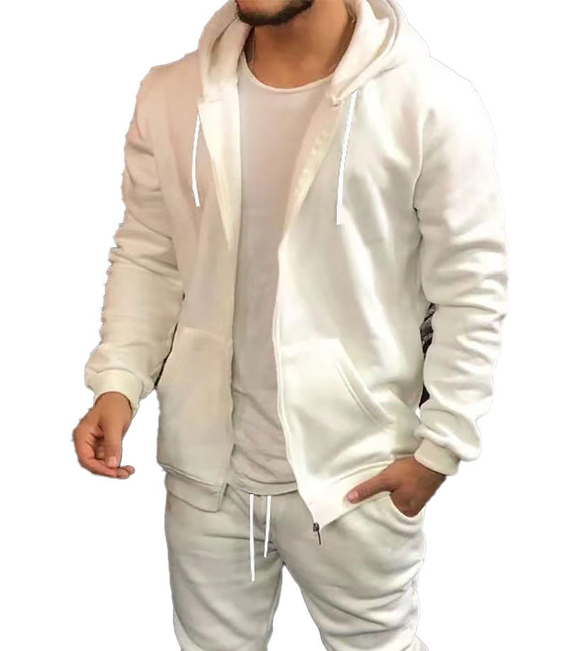Mens Tracksuits suit sportswear hooded cardigan jacket solid color fashion casual Plush two sets jump shot jogging suit training, Dark grey
Mens Tracksuits suit sportswear hooded cardigan jacket solid color fashion casual Plush two sets jump shot jogging suit training, Dark grey