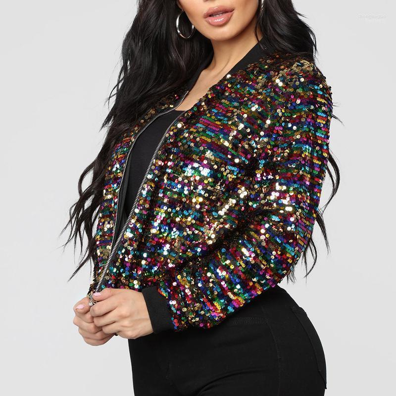 Women' Jackets Sequins Women Short Jacket Punk Spring Autumn Coats And Fashion Colorblock Casual Female Coat Outwear 2022 DR2174
Women' Jackets Sequins Women Short Jacket Punk Spring Autumn Coats And Fashion Colorblock Casual Female Coat Outwear 2022 DR2174