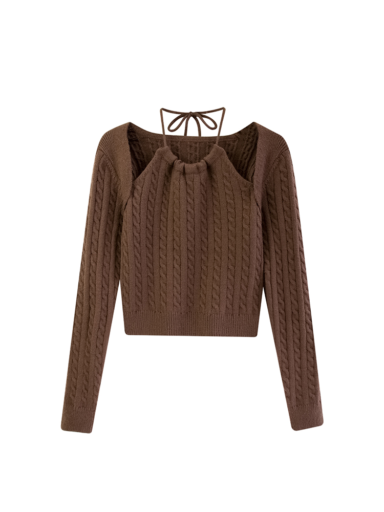 New Fashion Autumn 2022 Sweater for Women Knitted Top Halter Pullovers Sweaters Soft Girl Knitted Jumpers, Black
New Fashion Autumn 2022 Sweater for Women Knitted Top Halter Pullovers Sweaters Soft Girl Knitted Jumpers, Black