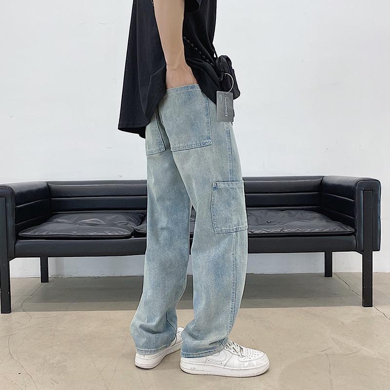 Men's Jeans Men's Loose Men Straight Leg Cargo Many Pockets Blue Black Color Big Size Xxxl 4xl 5xl Casual Denim Pants 2022Men's, Sky blue
Men's Jeans Men's Loose Men Straight Leg Cargo Many Pockets Blue Black Color Big Size Xxxl 4xl 5xl Casual Denim Pants 2022Men's, Sky blue
