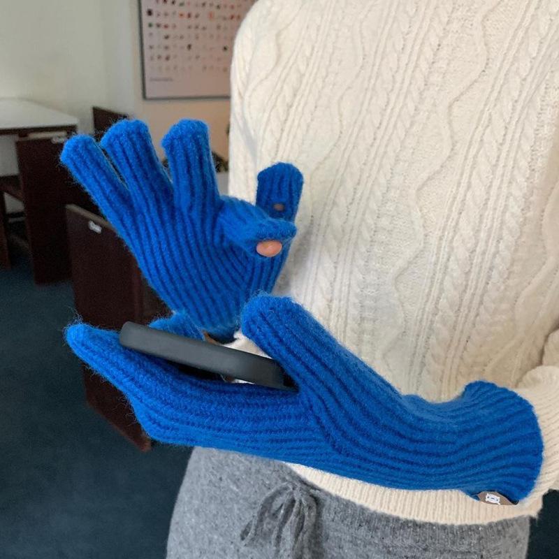 Five Fingers Gloves Korean Labeling Pure Color Knitted Finger Touch Screen Cold-Proof Harajuku Style Grass Women Winter Woolen
Five Fingers Gloves Korean Labeling Pure Color Knitted Finger Touch Screen Cold-Proof Harajuku Style Grass Women Winter Woolen