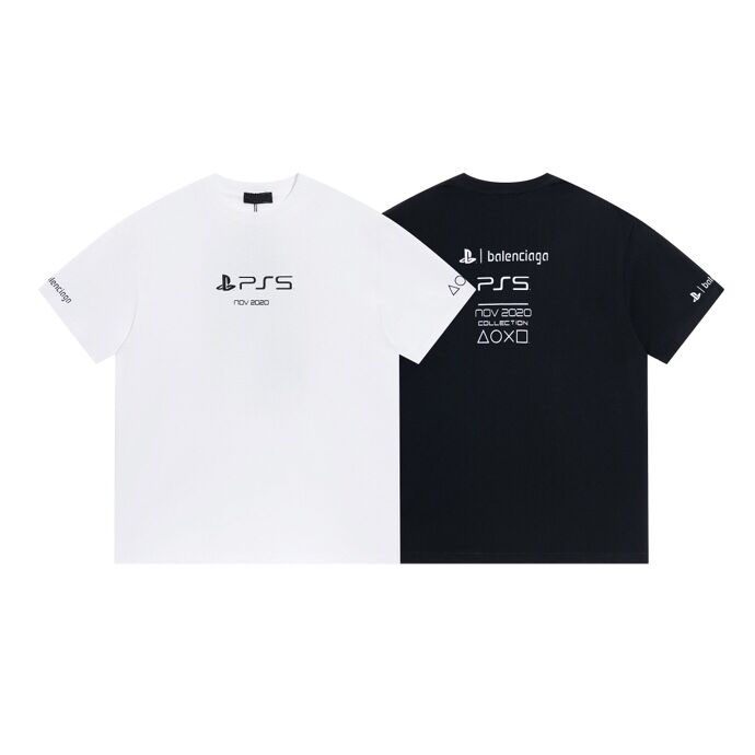2022ss Autumn and winter new embroidered short-sleeved classic exclusive custom high version cotton T-shirt unisex OS drop shoulder loose T-shirt shirt 4r2t5