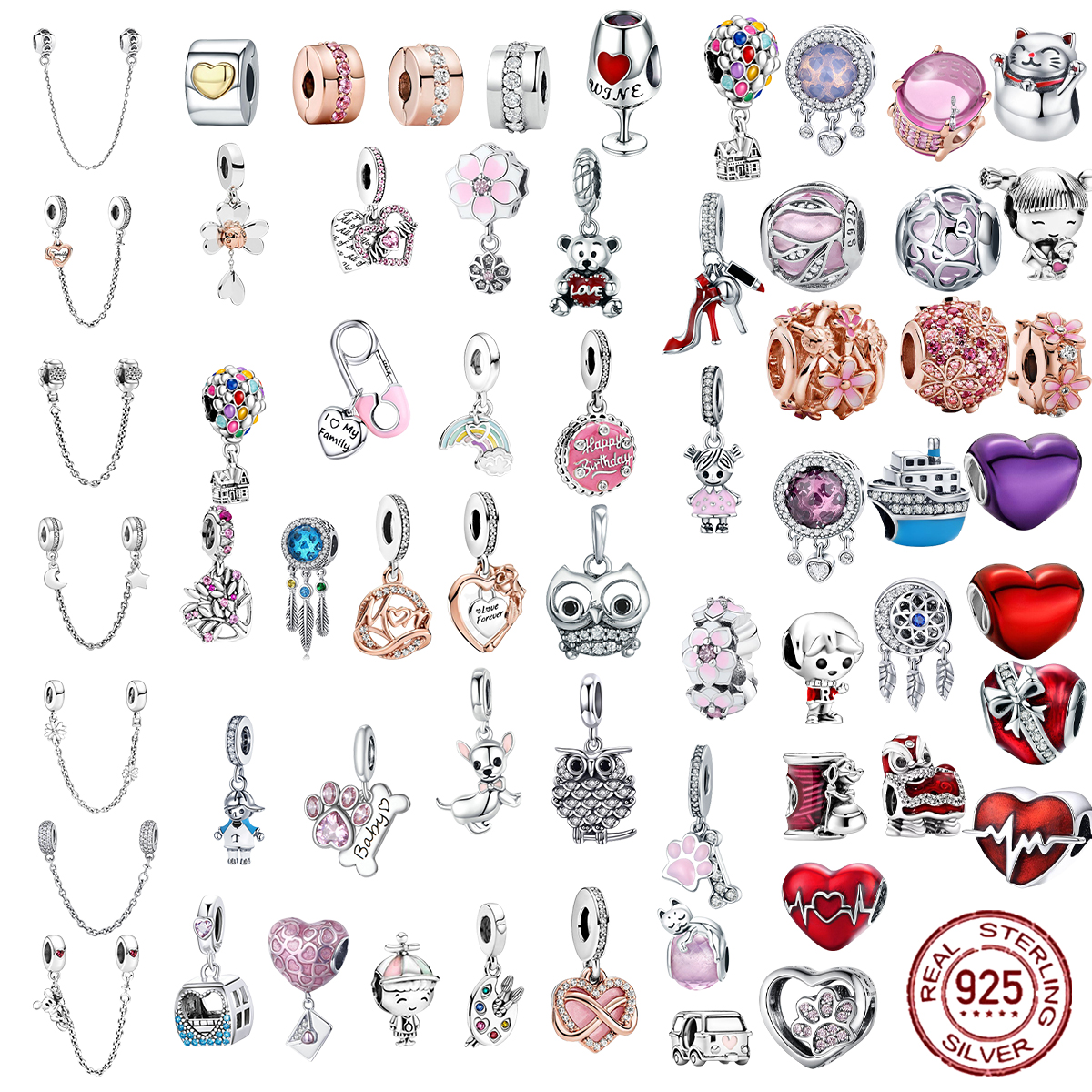 925 Sterling Silver Dangle Charm Love Heart Girl Boy Beads Bead Fit Pandora Charms Bracelet DIY Jewelry Accessories
925 Sterling Silver Dangle Charm Love Heart Girl Boy Beads Bead Fit Pandora Charms Bracelet DIY Jewelry Accessories