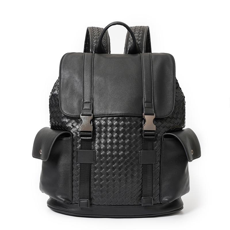Backpack Top Quality Leather PU Weaving For Men Design Travel Daypack Student Laptop Schoolbag Mochila Hombre Sac, Black
Backpack Top Quality Leather PU Weaving For Men Design Travel Daypack Student Laptop Schoolbag Mochila Hombre Sac, Black