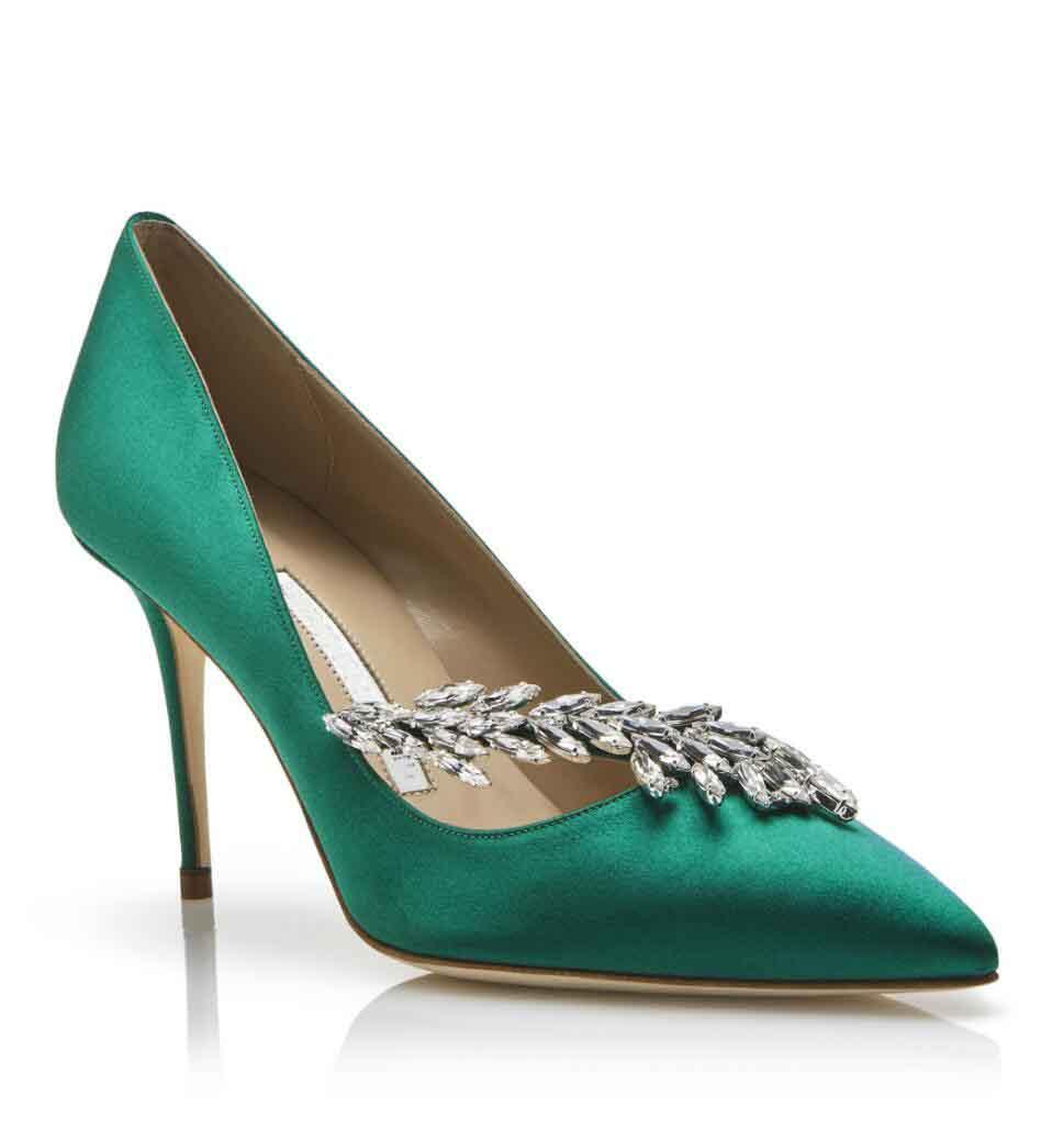 Elegant Bridal Wedding Dress Sandals Shoes Nadira Satin Jewel Buckle Women's Pumps Pointed Toe Crystal Leaf Embellishment Lady High Heels
Elegant Bridal Wedding Dress Sandals Shoes Nadira Satin Jewel Buckle Women's Pumps Pointed Toe Crystal Leaf Embellishment Lady High Heels