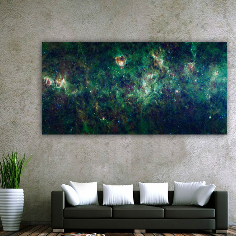 Frameless Pictures Big Space Oil Painting Printed On Canvas Modern Wall Pictures For Living Room Abstract Star Sky Painting