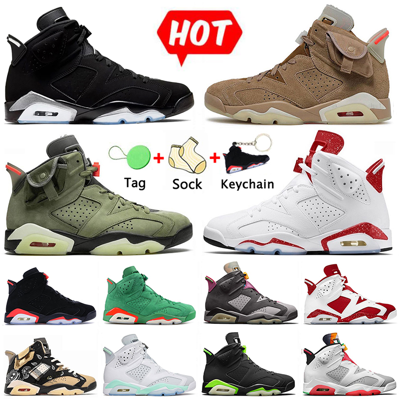 Mens 6s Basketball Shoes Jumpman 6 Red Oreo VI Cactus Jack UNC Blue Bordeaux Black Infrared Metallic Silver Electric Green Men Women Sports Sneakers Trainers, B9 40-47 hommes
Mens 6s Basketball Shoes Jumpman 6 Red Oreo VI Cactus Jack UNC Blue Bordeaux Black Infrared Metallic Silver Electric Green Men Women Sports Sneakers Trainers, B9 40-47 hommes
