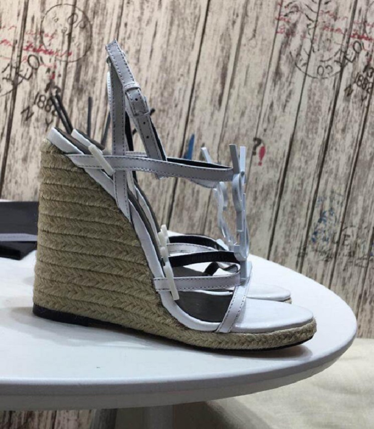 Elgant designer Sandal Cassandra Straw Wedges heeled braided ankle strap spikes gladiator sandals sexy ladies summer Madmonica sandal, 16
Elgant designer Sandal Cassandra Straw Wedges heeled braided ankle strap spikes gladiator sandals sexy ladies summer Madmonica sandal, 16