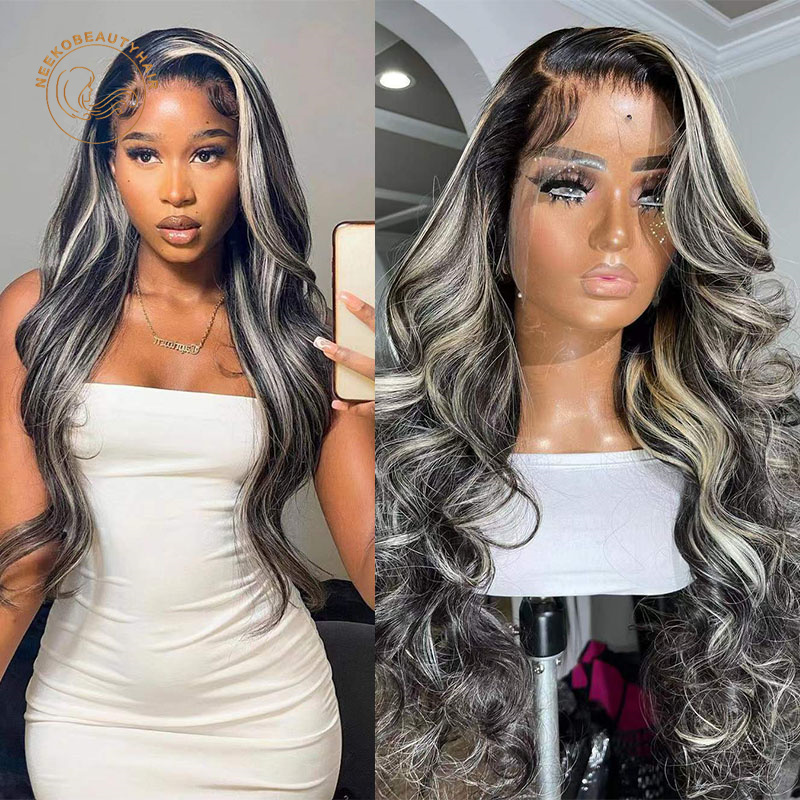 Body wave Black Grey Highlight Blonde Colored Human Hair Wigs non lace for black women salt and pepper silver gray 10-22inch machine made cosplay, Like pic
Body wave Black Grey Highlight Blonde Colored Human Hair Wigs non lace for black women salt and pepper silver gray 10-22inch machine made cosplay, Like pic
