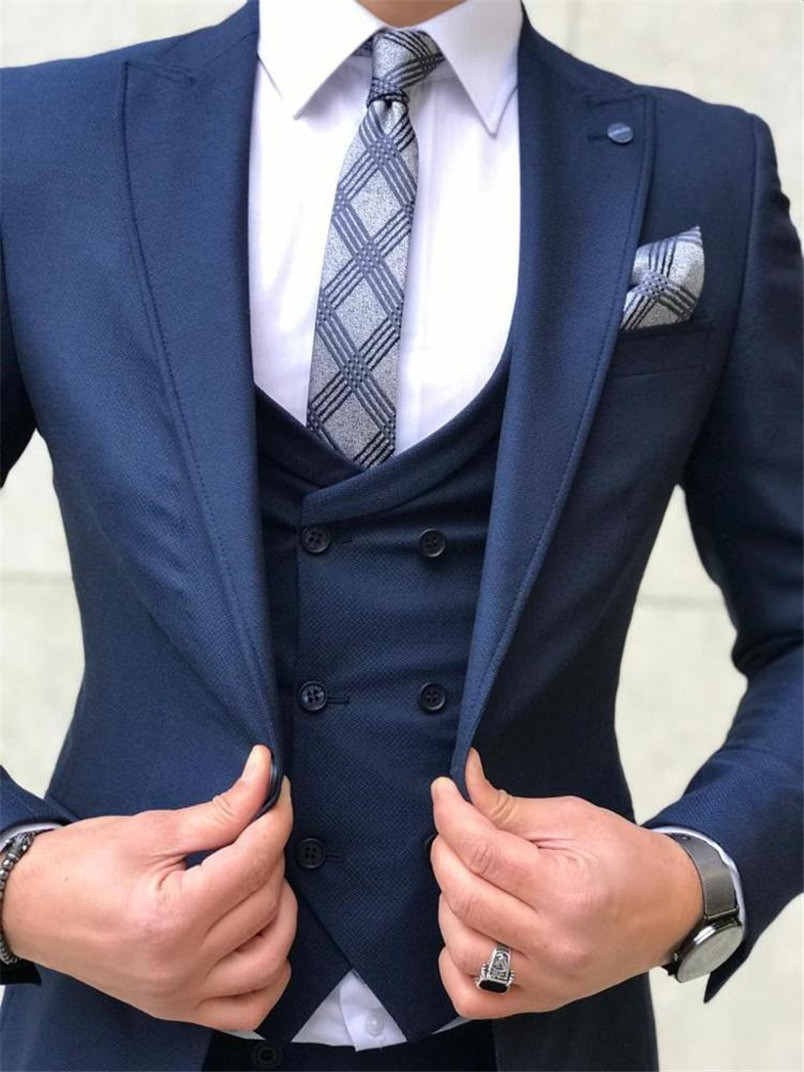 Handsome One Button Man's Suits Peak Lapel Groom Tuxedos Groomsmen Wedding/Prom/Dinner Man Blazer Jacket Pants Vest Tie N056, Same as image
Handsome One Button Man's Suits Peak Lapel Groom Tuxedos Groomsmen Wedding/Prom/Dinner Man Blazer Jacket Pants Vest Tie N056, Same as image