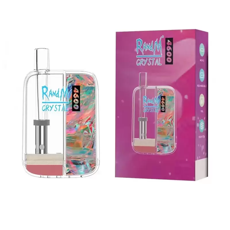 Authentic RandM CRYSTAL 4600 Puff Disposable Electronic Cigarettes kit 10ml With Mesh Coil Rechargeable Pods Vaper Vape Cigarrillos Desechable E Cigarettes
Authentic RandM CRYSTAL 4600 Puff Disposable Electronic Cigarettes kit 10ml With Mesh Coil Rechargeable Pods Vaper Vape Cigarrillos Desechable E Cigarettes