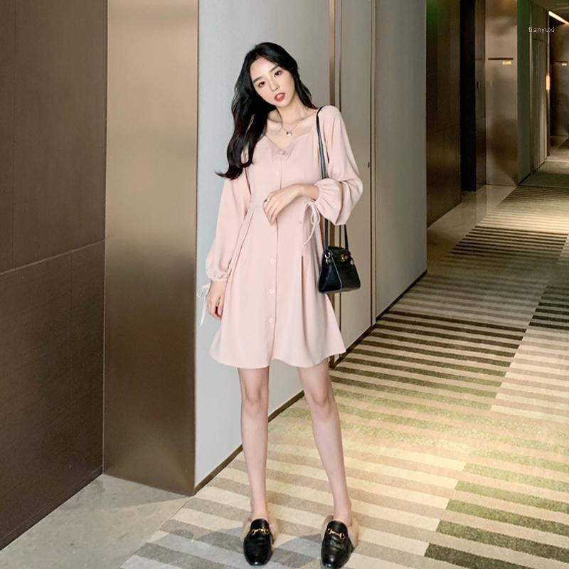 Casual Dresses COIGARSAM Women Dress Autumn Vintage Single Breasted Square Collar High Waist Belt Black Pink Robe
Casual Dresses COIGARSAM Women Dress Autumn Vintage Single Breasted Square Collar High Waist Belt Black Pink Robe