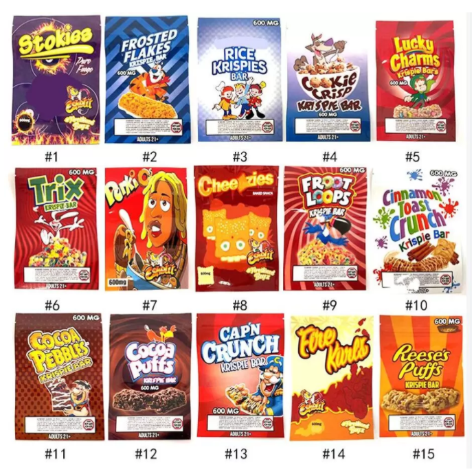 CEREAL TREATS CHOCOLATE bro wnie MYLAR BAGS RUNTZ FLAMIN TRI PS AH OY EDIBLES PACKAGING package PEANUT
CEREAL TREATS CHOCOLATE bro wnie MYLAR BAGS RUNTZ FLAMIN TRI PS AH OY EDIBLES PACKAGING package PEANUT