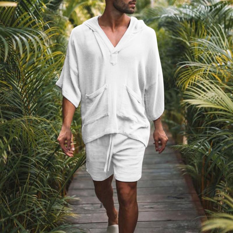 Men' Tracksuits Sale Summer Suits For Men Short Sleeve Lapel Solid Shirt Hawaiian Beach Suit Pockets Hooded Casual SetsMen, Black
Men' Tracksuits Sale Summer Suits For Men Short Sleeve Lapel Solid Shirt Hawaiian Beach Suit Pockets Hooded Casual SetsMen, Black
