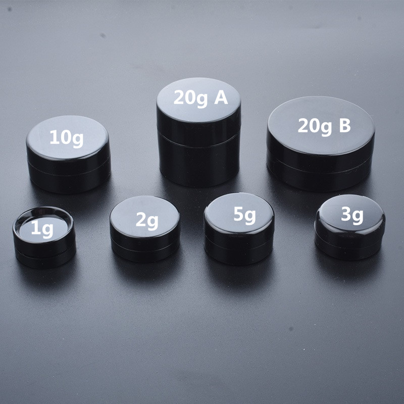 1g 2g 3g 5g 10g 20g Jars Pot Box Makeup Nail Art Cosmetic Bead Storage Container Black Portable Cream Jar, White 
1g 2g 3g 5g 10g 20g Jars Pot Box Makeup Nail Art Cosmetic Bead Storage Container Black Portable Cream Jar, White