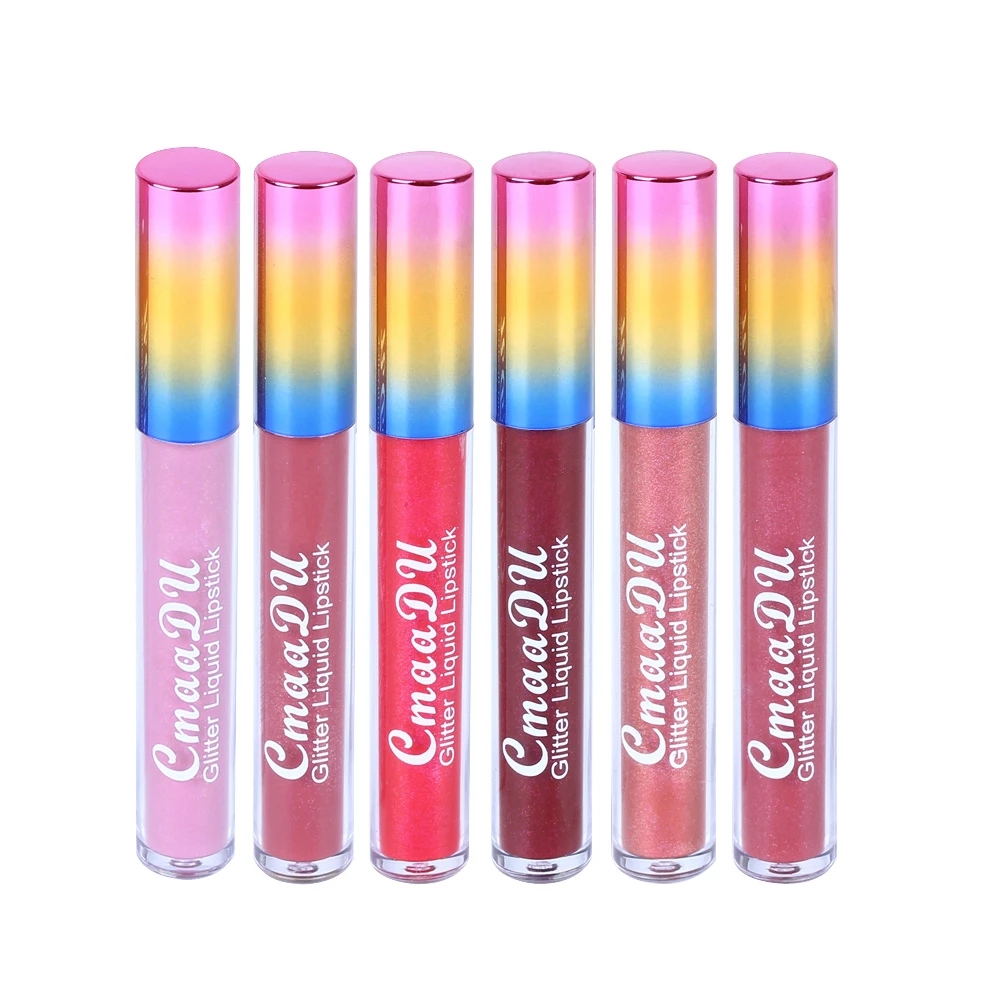 Metal Gillter Pearlescent Dia Lip Gloss Nude Candy Liquid Lipstick Lips Moisturizer Cosmetics Metallic Shine Lipgloss